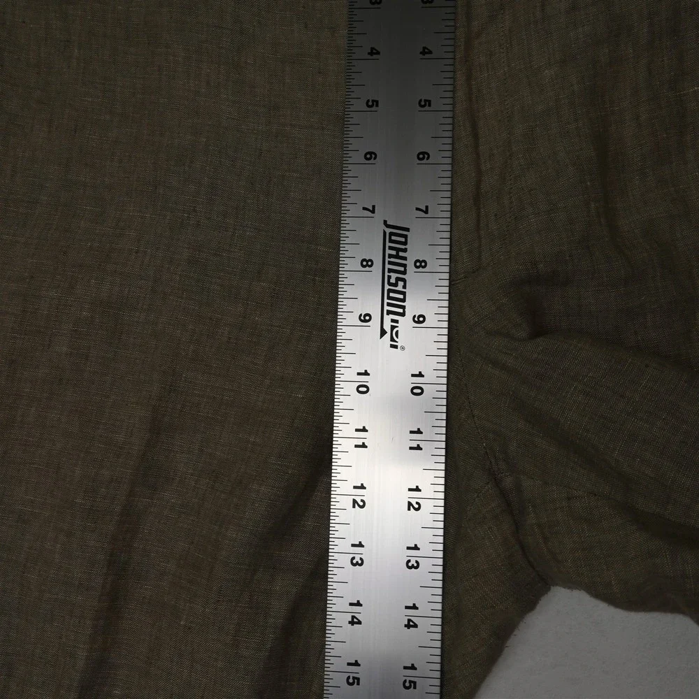 Banana Republic 36x32 Tan Brown 100% Linen 581140 Slim Fit Dress Mens Pants